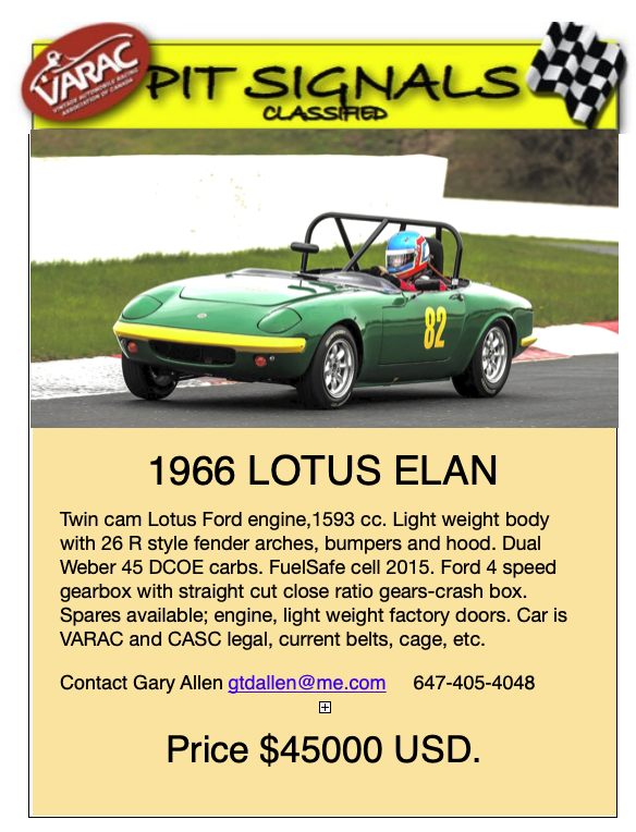 1966 Lotus Elan