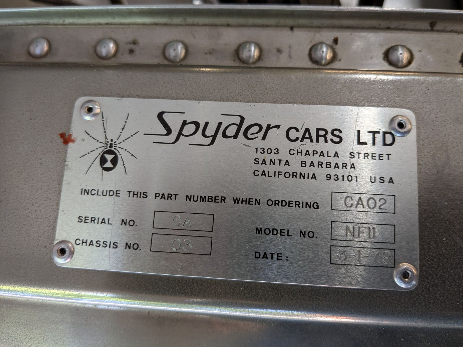1979 Newman Freeman Spyder