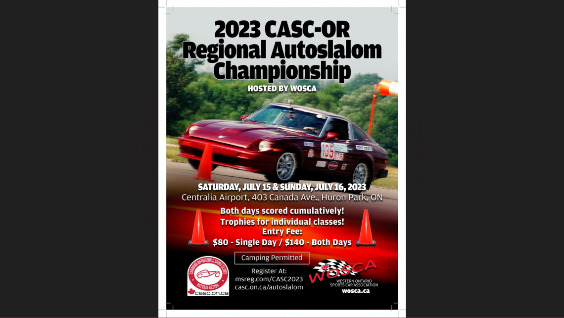 CASC-OR 2023 Regional Autoslalom Championship