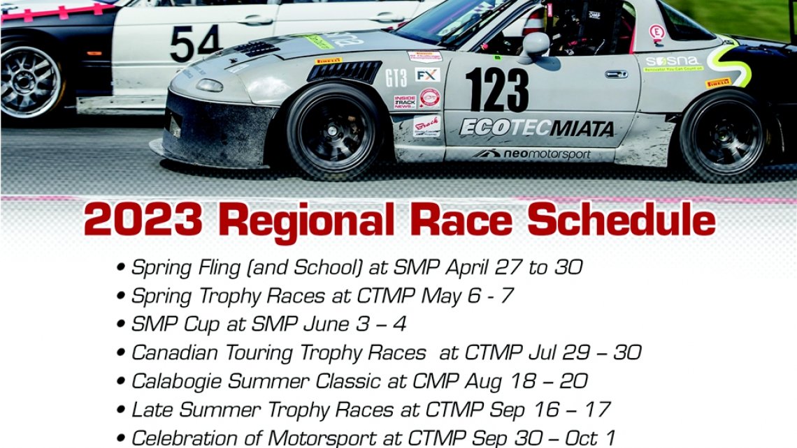 2023 CASC-OR Regional Racing Schedule