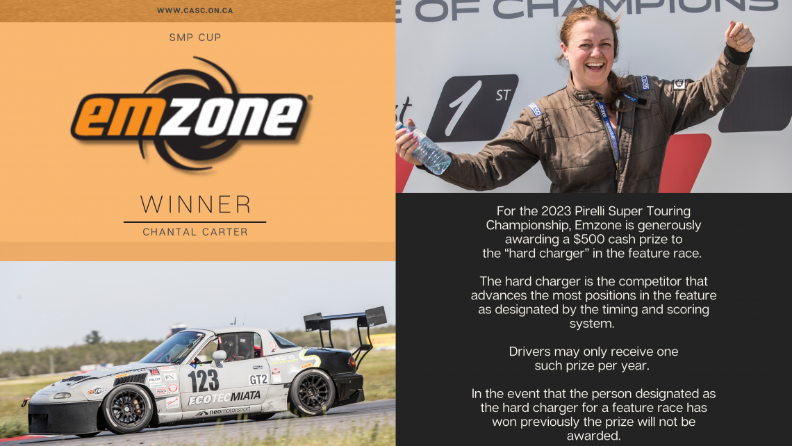 2023 SMP Cup Emzone Winner Chantal Carter