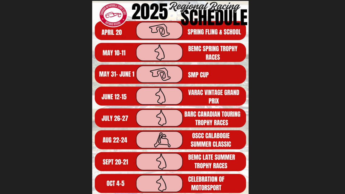 CASC-OR Regional Race Schedule 2025