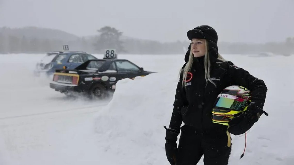 Women...welcome to ice racing!!!