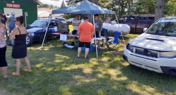 June 25, 2022, Ice Race Display at the Minden Kinsmen Truck Pull