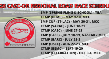 CASC-OR Regional Road Race Schedule 2026