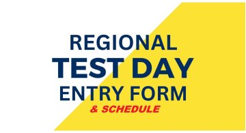 2026 Regional Test Day Entry Form and Schedule