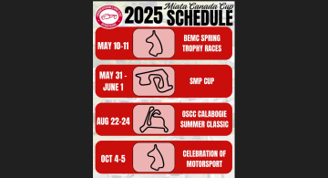 CASC-OR Miata Canada Cup Schedule 2025
